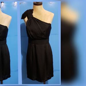 BCBGeneration Unique One Shoulder Black Dress Size 2